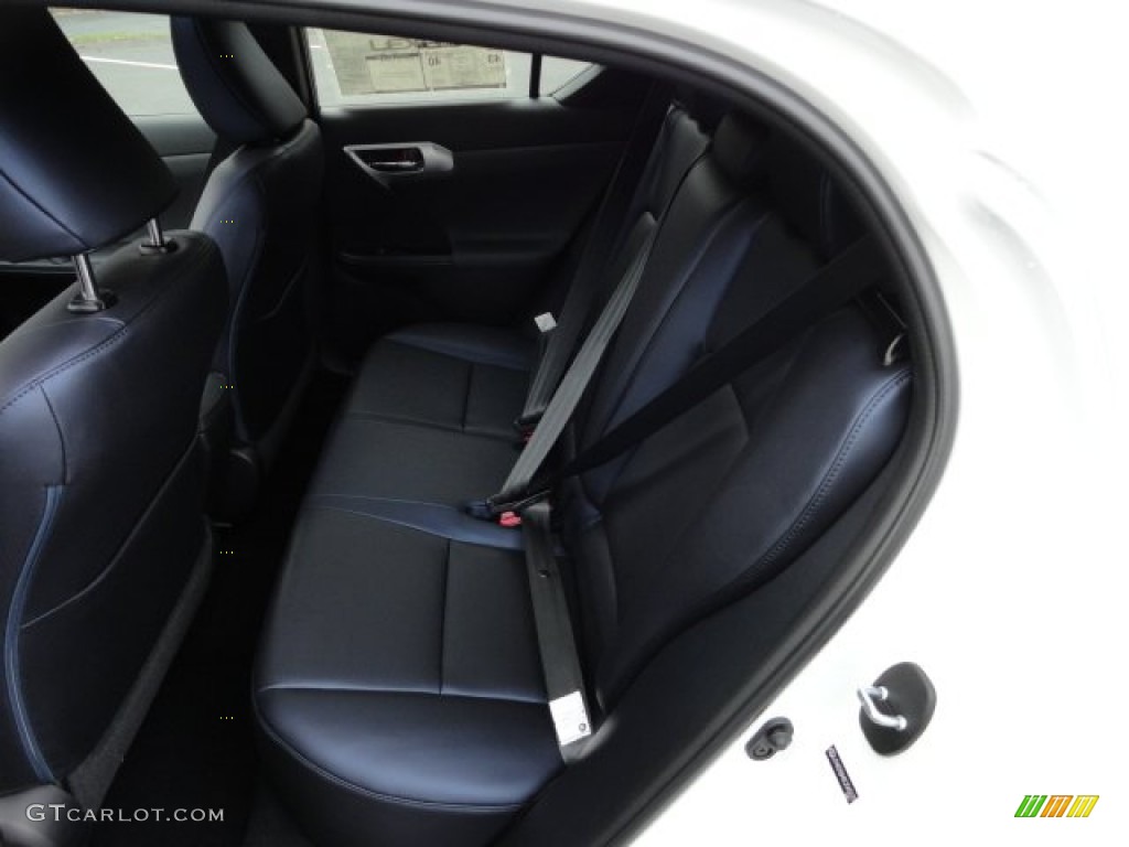 F Sport Ocean Blue Nuluxe Interior 2012 Lexus CT F Sport Special Edition Hybrid Photo #58595985
