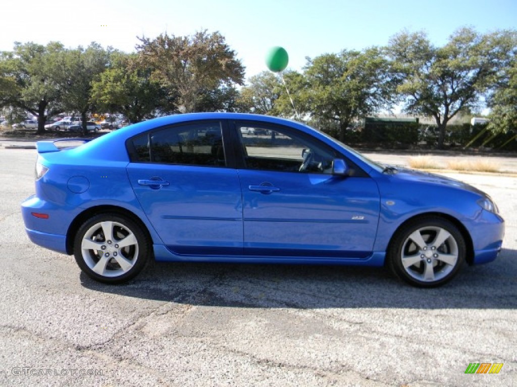 2005 MAZDA3 s Sedan - Winning Blue Mica / Black photo #3