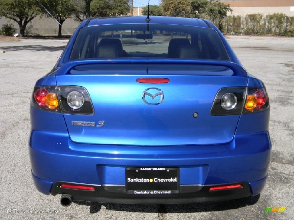 2005 MAZDA3 s Sedan - Winning Blue Mica / Black photo #4