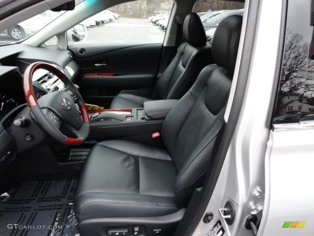 Black Interior 2012 Lexus RX 450h AWD Hybrid Photo #58596456