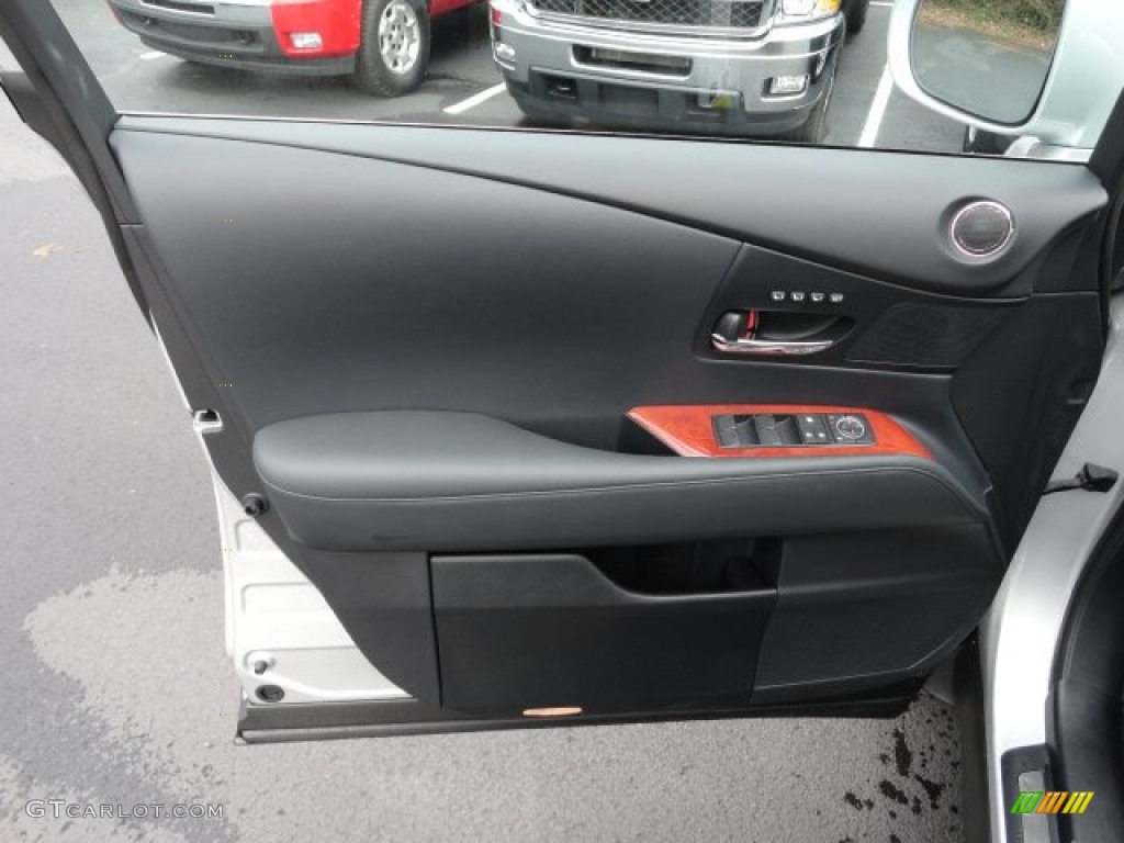 2012 Lexus RX 450h AWD Hybrid Black Door Panel Photo #58596486