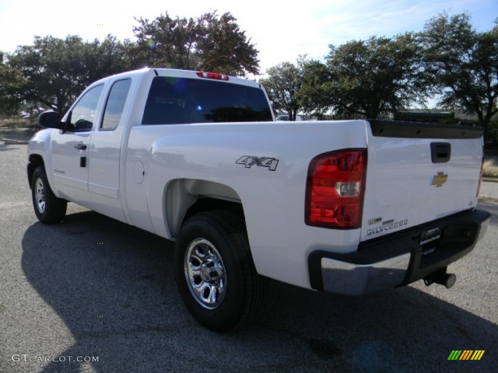 2012 Silverado 1500 LS Extended Cab 4x4 - Summit White / Dark Titanium photo #4