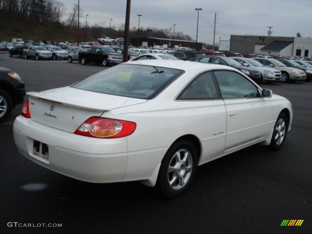 2002 Solara SLE V6 Coupe - Diamond White Pearl / Ivory photo #6