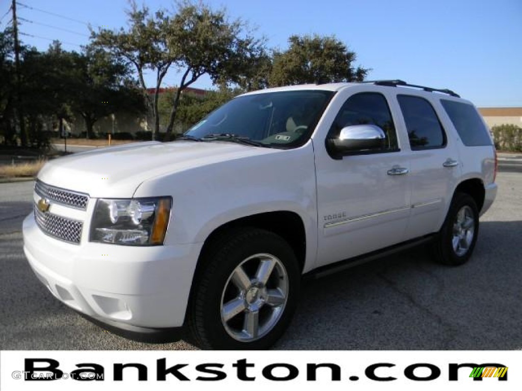 2011 Tahoe LTZ - Summit White / Light Titanium/Dark Titanium photo #1