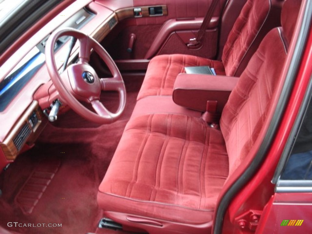 Red Interior 1991 Chevrolet Lumina Sedan Photo #58597411