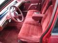 Red 1991 Chevrolet Lumina Sedan Interior Color