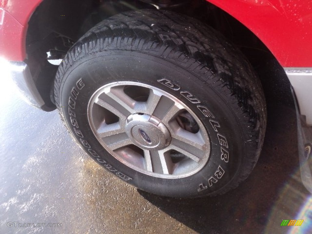 2006 F150 XLT SuperCrew 4x4 - Bright Red / Medium/Dark Flint photo #5