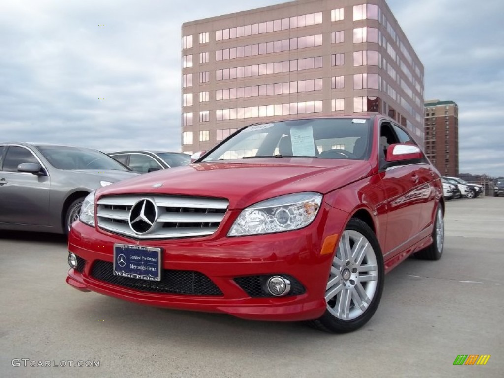 2008 C 300 4Matic Sport - Mars Red / Black photo #1