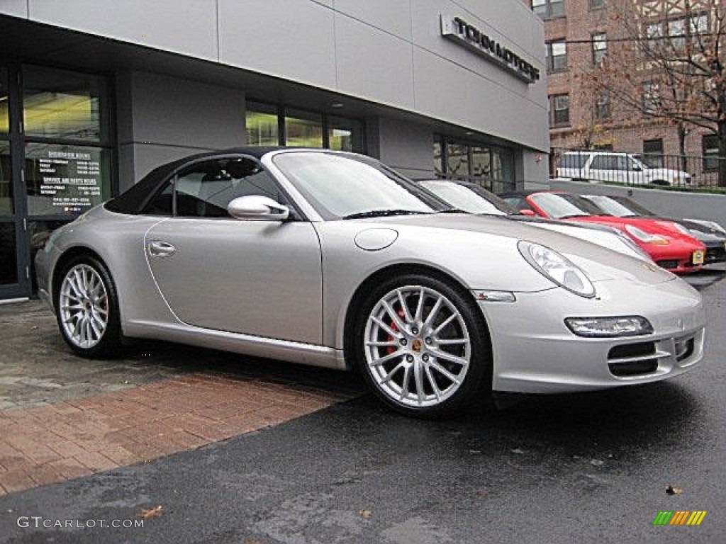 Arctic Silver Metallic 2006 Porsche 911 Carrera S Cabriolet Exterior Photo #58600524