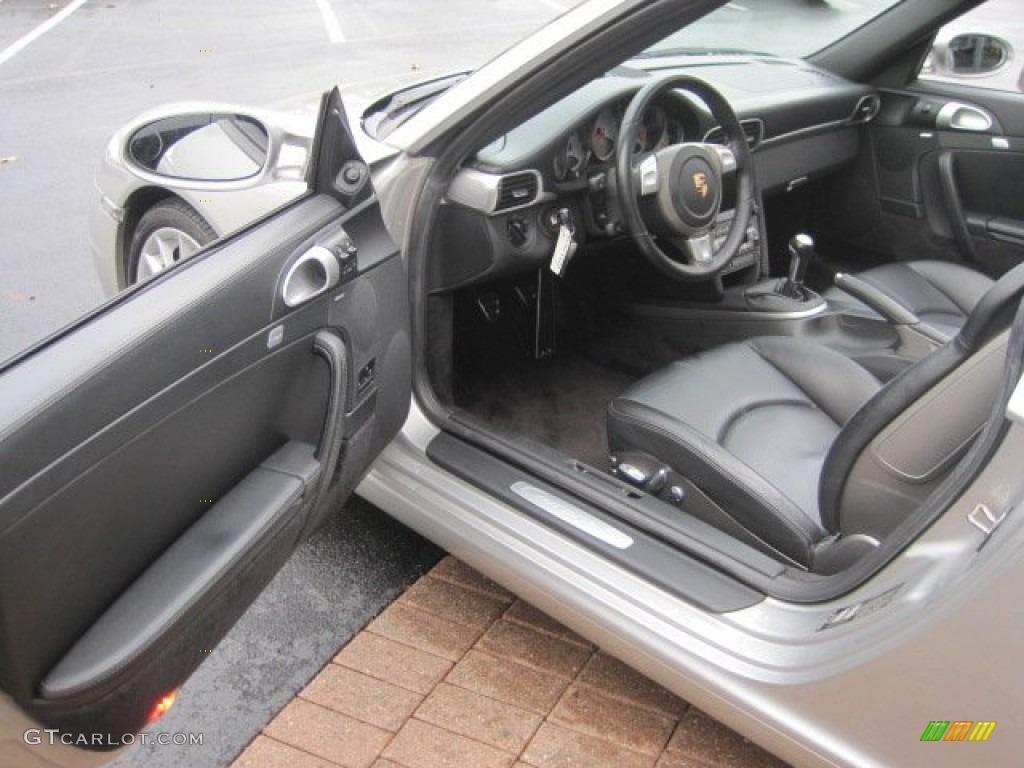 Black Interior 2006 Porsche 911 Carrera S Cabriolet Photo #58600596