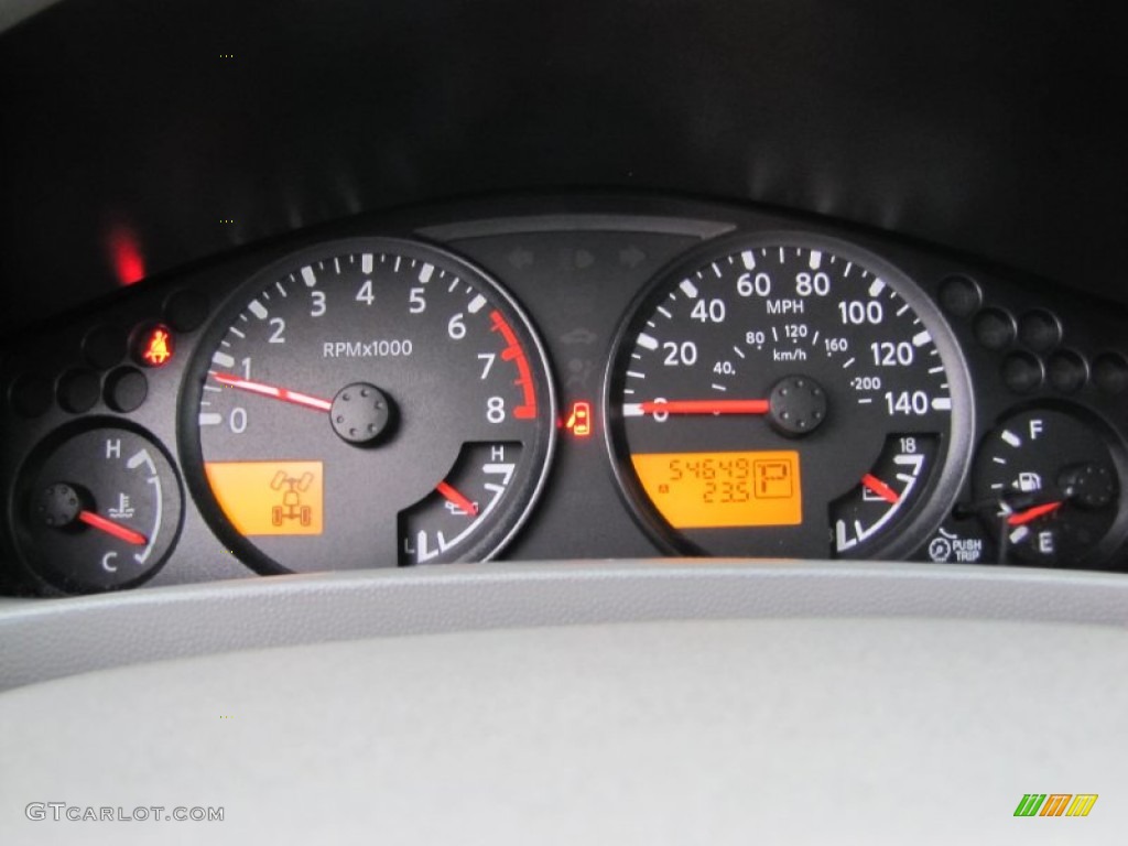 2008 Nissan Frontier SE Crew Cab 4x4 Gauges Photo #58602282