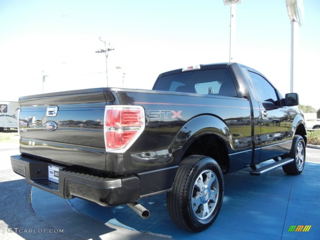 2010 F150 STX Regular Cab - Tuxedo Black / Medium Stone photo #5
