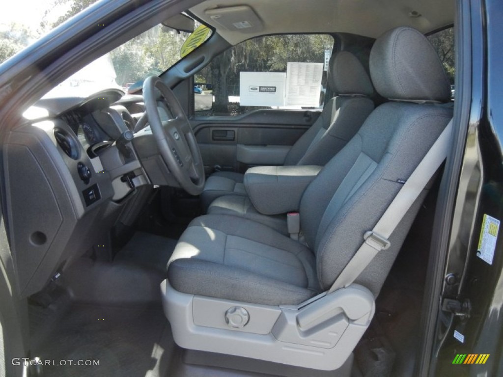 2010 F150 STX Regular Cab - Tuxedo Black / Medium Stone photo #12