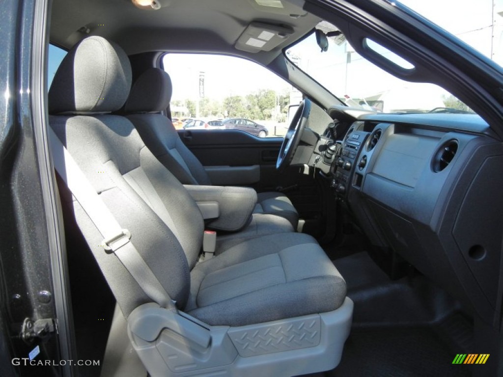 2010 F150 STX Regular Cab - Tuxedo Black / Medium Stone photo #14