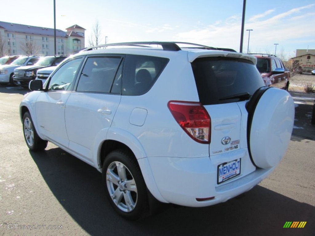 2007 RAV4 Sport 4WD - Super White / Dark Charcoal photo #5