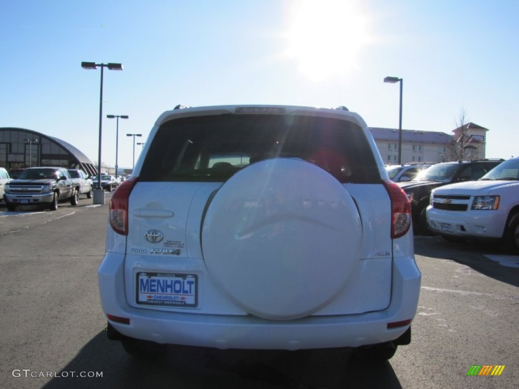 2007 RAV4 Sport 4WD - Super White / Dark Charcoal photo #6