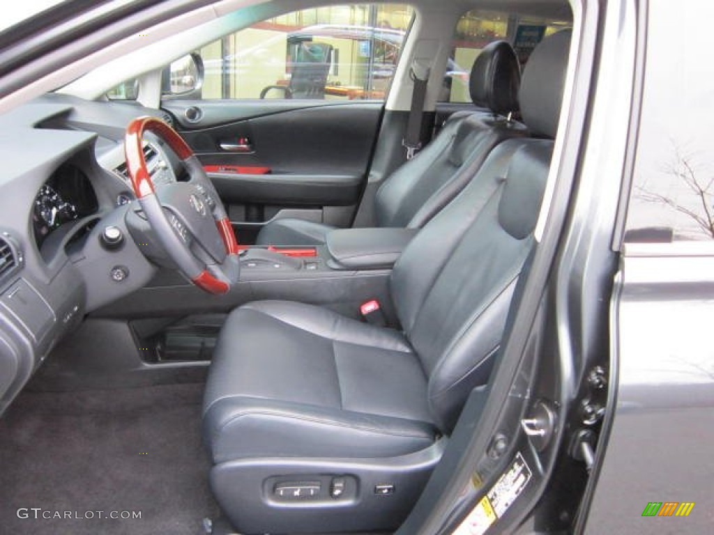 Black Interior 2011 Lexus RX 450h AWD Hybrid Photo #58604433