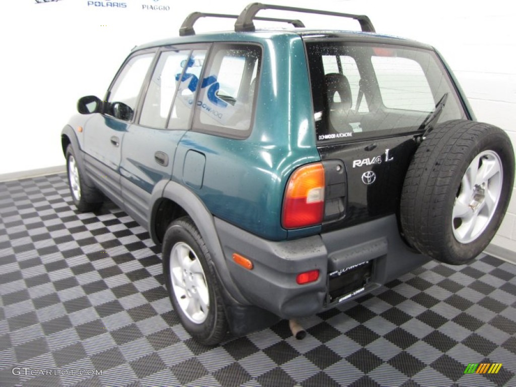 1997 RAV4 4WD - Dark Green Metallic / Gray photo #3