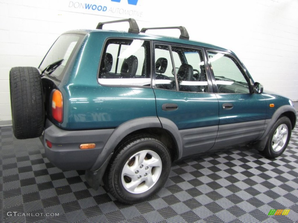 1997 RAV4 4WD - Dark Green Metallic / Gray photo #4