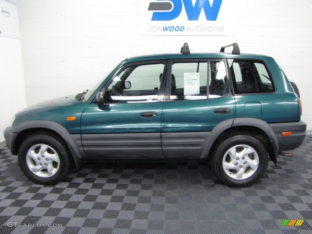 1997 RAV4 4WD - Dark Green Metallic / Gray photo #5