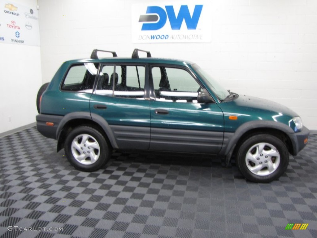 1997 RAV4 4WD - Dark Green Metallic / Gray photo #6