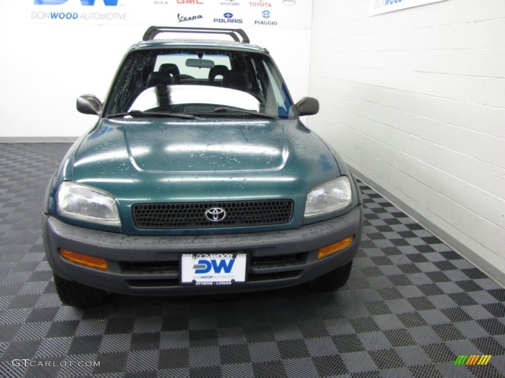 1997 RAV4 4WD - Dark Green Metallic / Gray photo #7