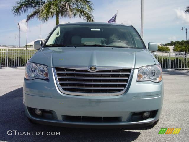 2008 Town & Country Touring Signature Series - Clearwater Blue Pearlcoat / Medium Slate Gray/Light Shale photo #9