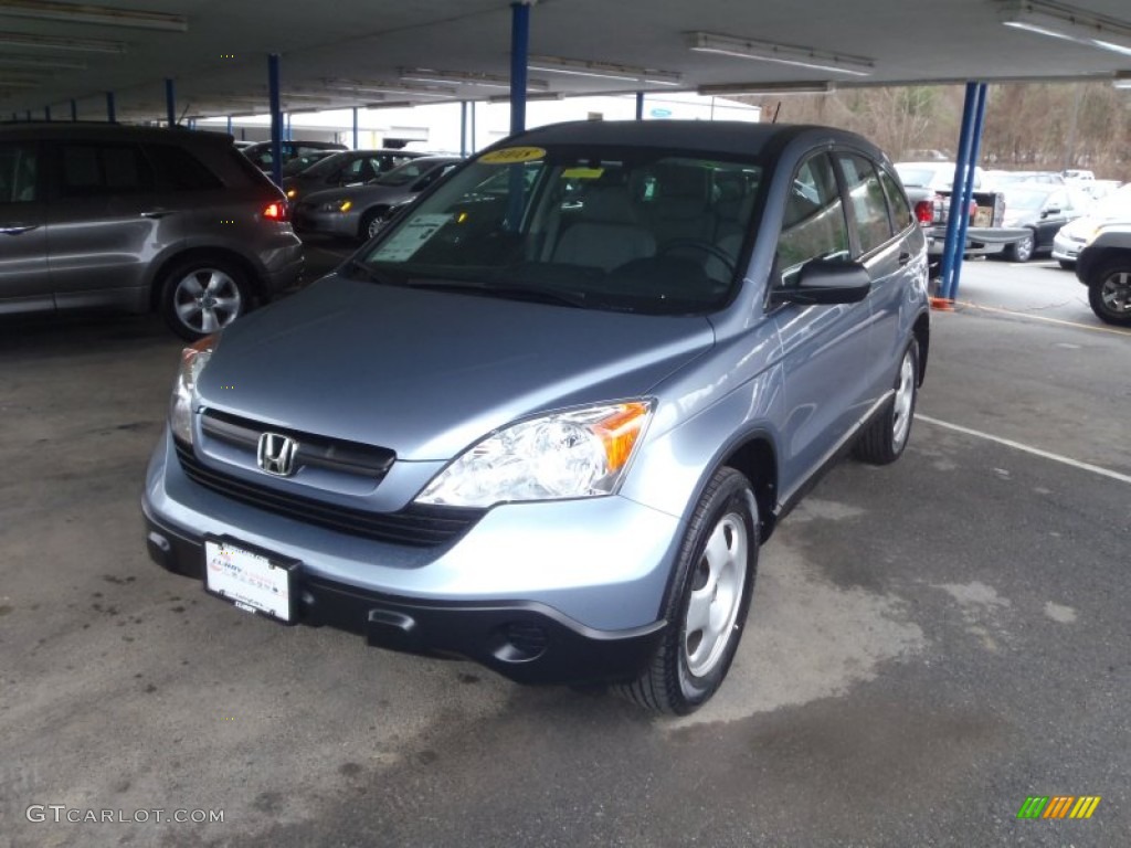 2008 CR-V LX 4WD - Glacier Blue Metallic / Black photo #23