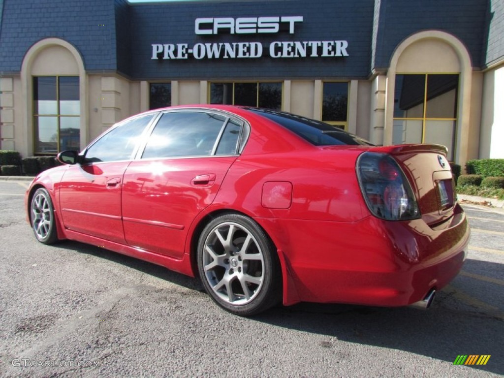 2005 Altima 3.5 SE-R - Code Red / SE-R Charcoal photo #2