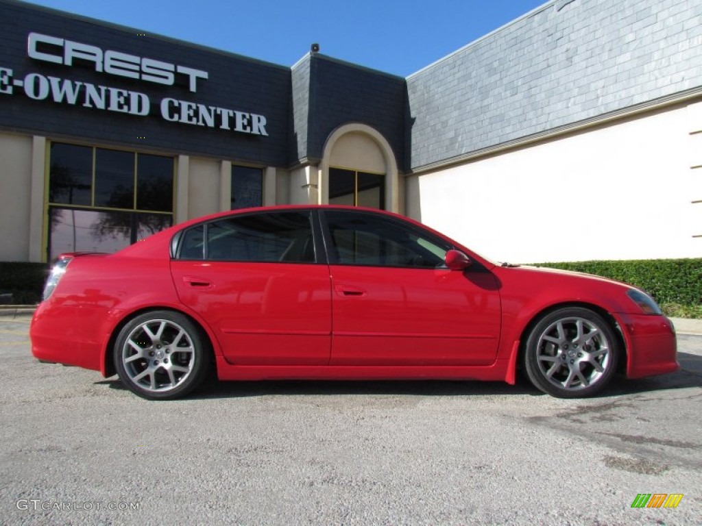 2005 Altima 3.5 SE-R - Code Red / SE-R Charcoal photo #4