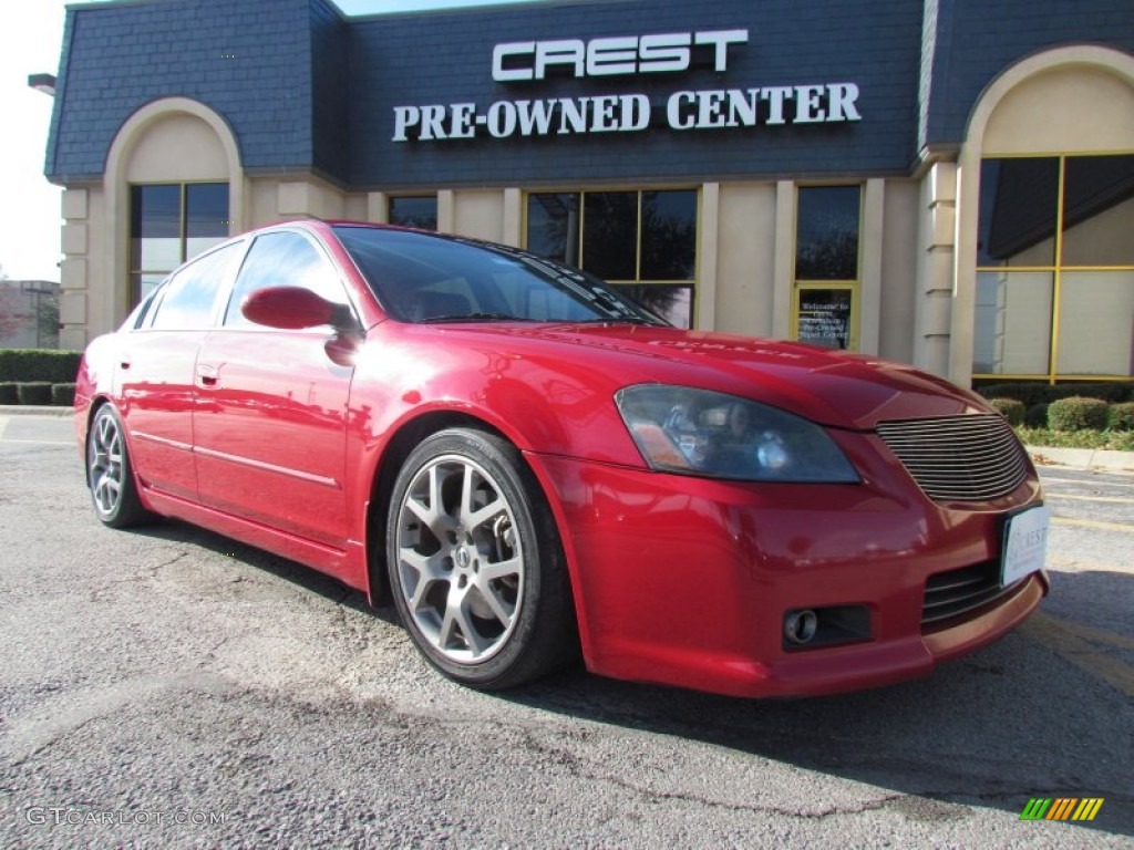 2005 Altima 3.5 SE-R - Code Red / SE-R Charcoal photo #5