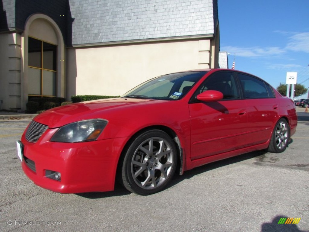 2005 Altima 3.5 SE-R - Code Red / SE-R Charcoal photo #7