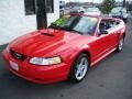 2000 Laser Red Metallic Ford Mustang GT Convertible  photo #1