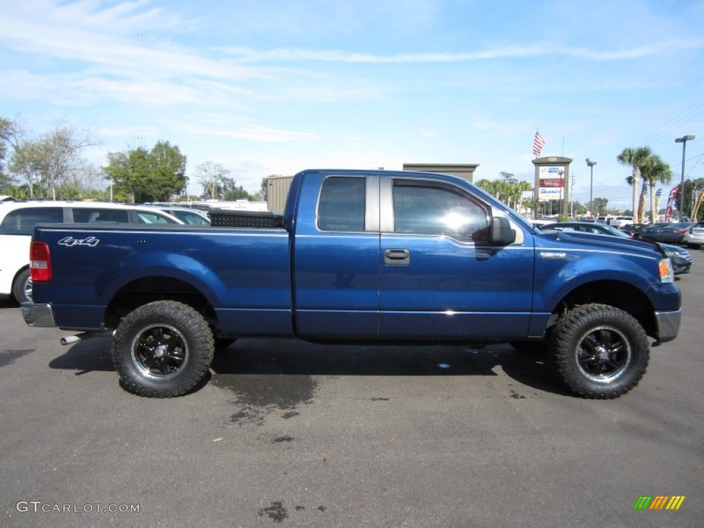 Dark Blue Pearl Metallic 2007 Ford F150 XLT SuperCab 4x4 Exterior Photo #58609661