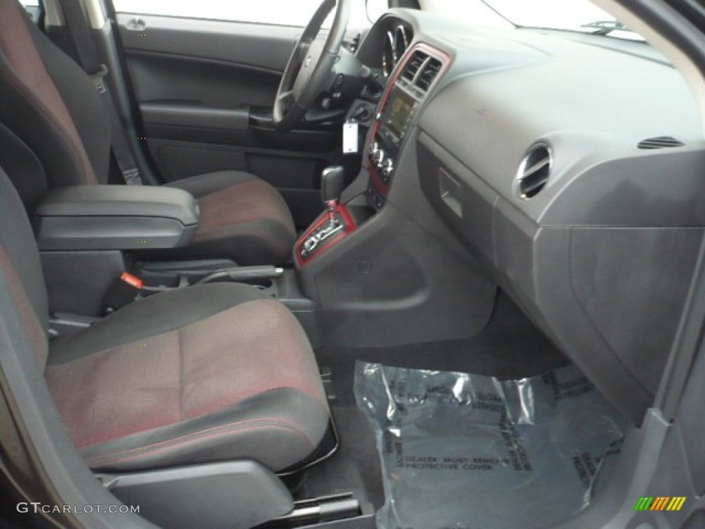 Dark Slate Gray/Red Interior 2010 Dodge Caliber Rush Photo #58610021
