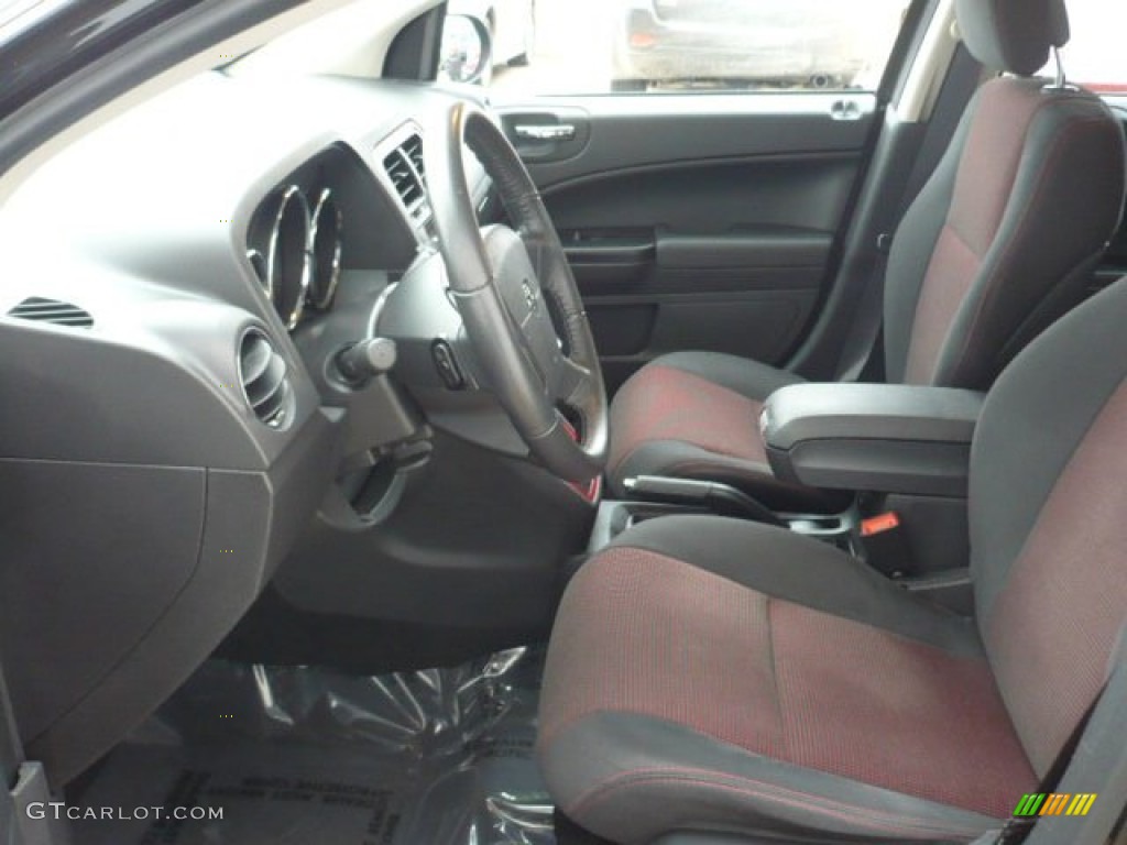 Dark Slate Gray/Red Interior 2010 Dodge Caliber Rush Photo #58610126