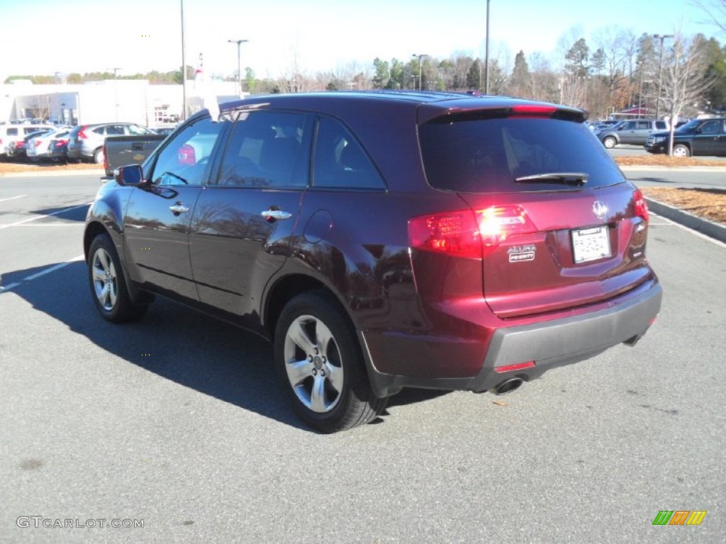 2007 MDX Sport - Dark Cherry Red Pearl / Ebony photo #2