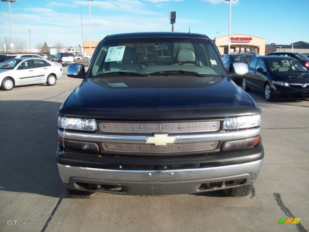 2002 Silverado 1500 LT Extended Cab 4x4 - Indigo Blue Metallic / Tan photo #2