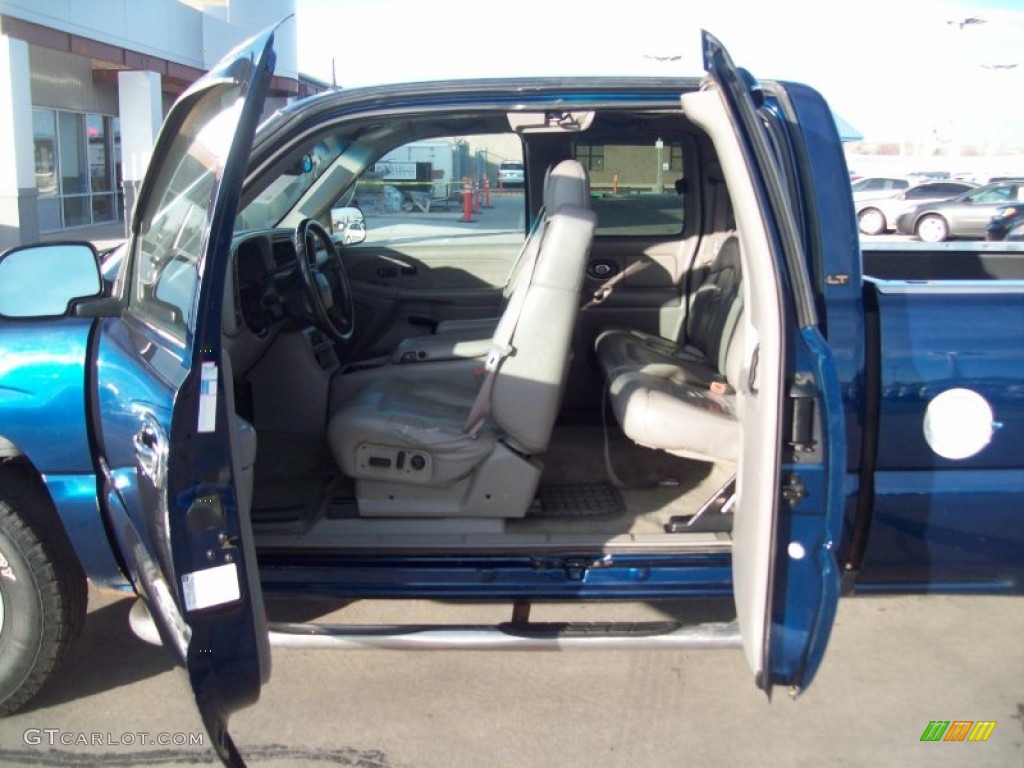 2002 Silverado 1500 LT Extended Cab 4x4 - Indigo Blue Metallic / Tan photo #18