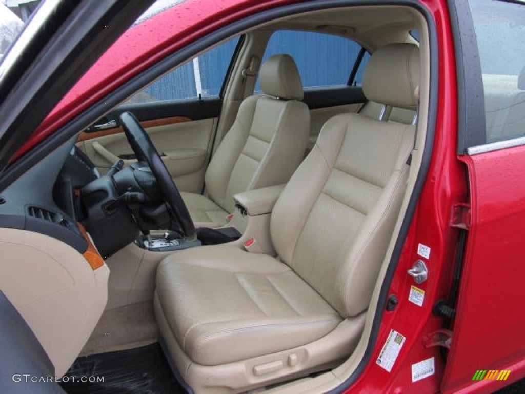 Parchment Interior 2004 Acura TSX Sedan Photo #58614026