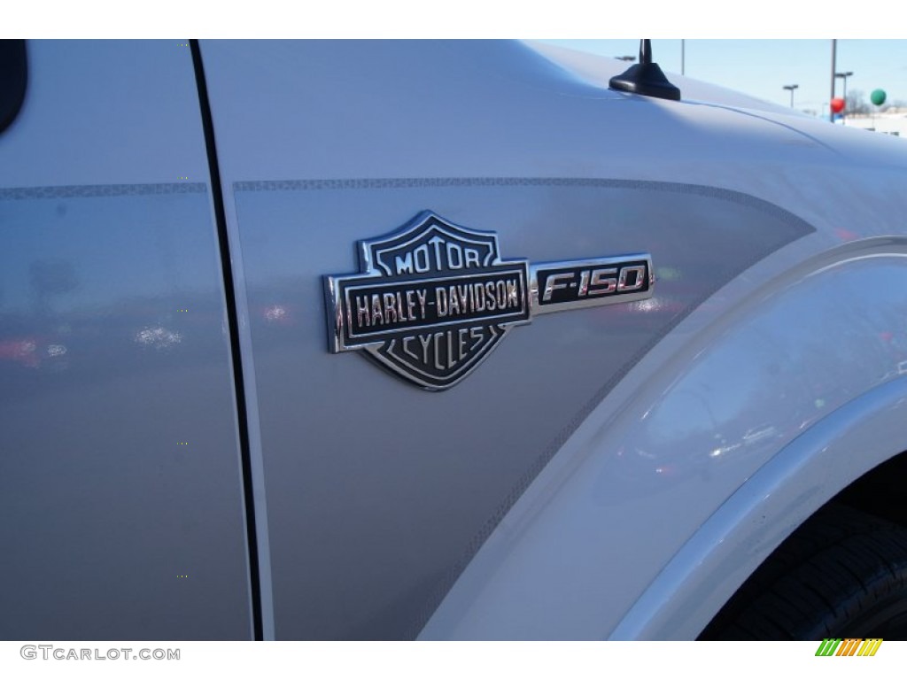 2012 F150 Harley-Davidson SuperCrew - White Platinum Metallic Tri-Coat / Harley-Davidson Black/Smoked Silver "Snakeskin" Leather photo #19