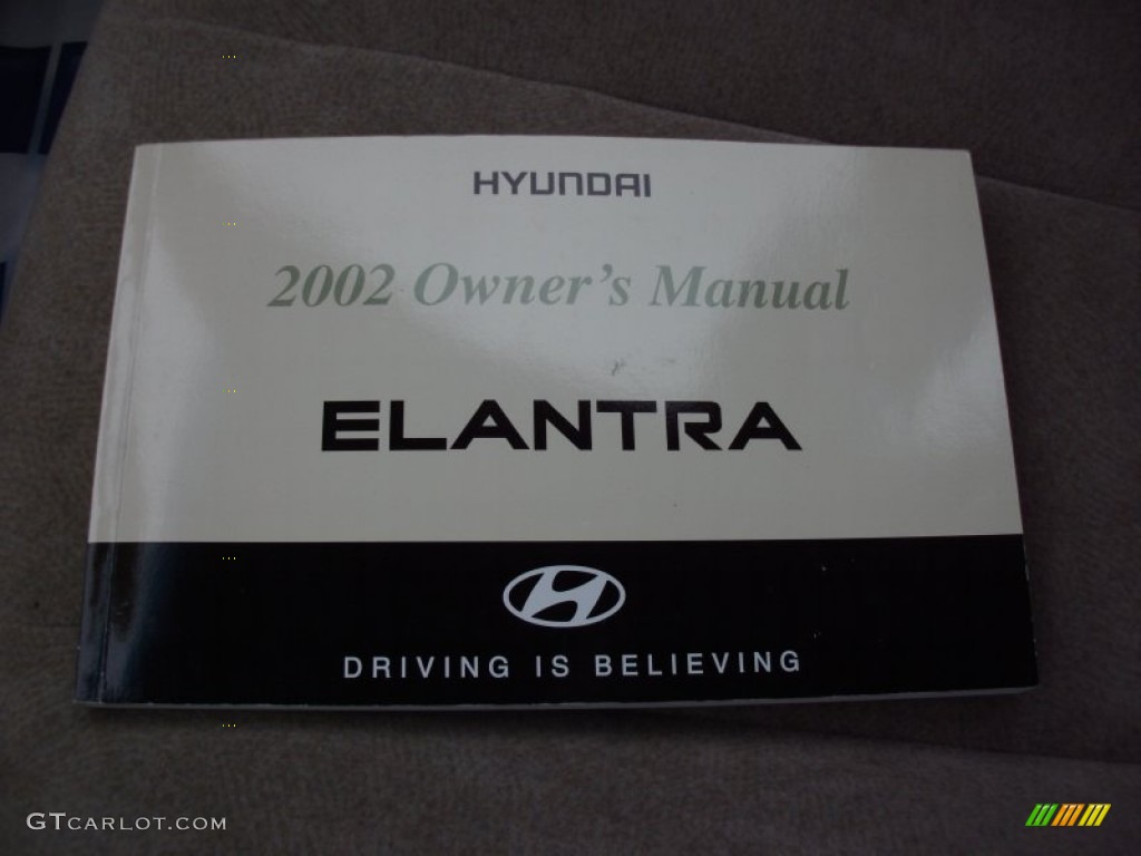 2002 Elantra GLS Sedan - Chianti Red / Beige photo #4