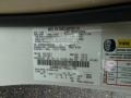  2009 MKZ Sedan White Suede Color Code WS