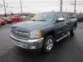 2012 Blue Granite Metallic Chevrolet Silverado 1500 LT Extended Cab 4x4  photo #3