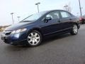 2009 Royal Blue Pearl Honda Civic LX Sedan  photo #2