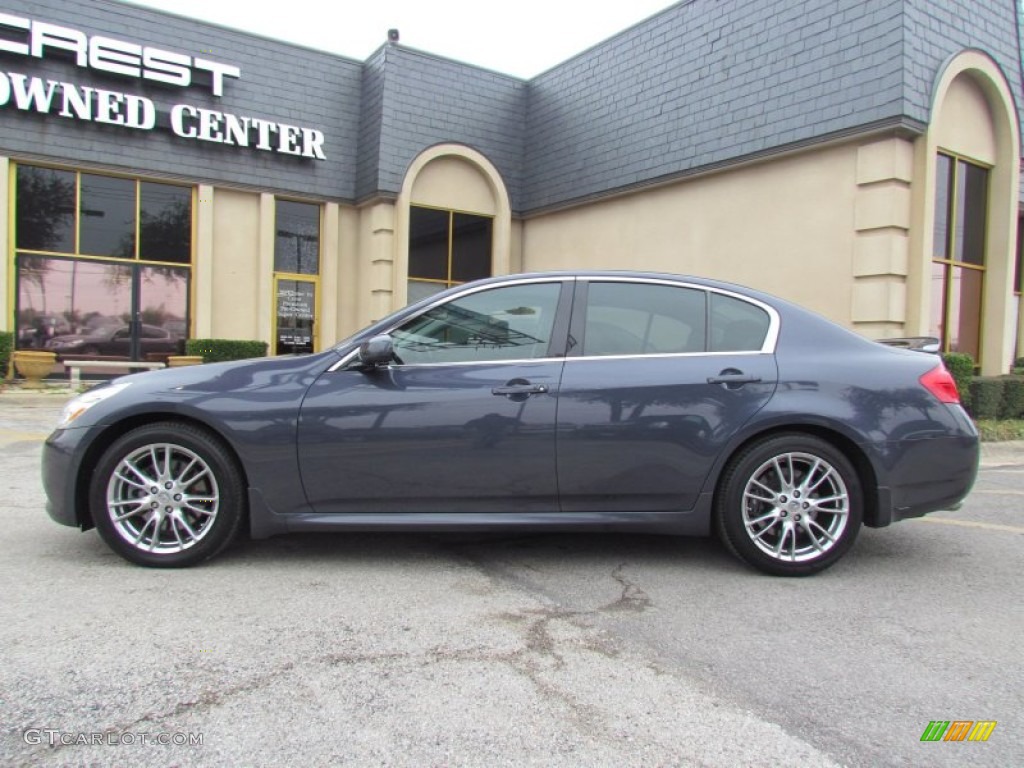 2008 G 35 S Sport Sedan - Blue Slate Metallic / Stone photo #1