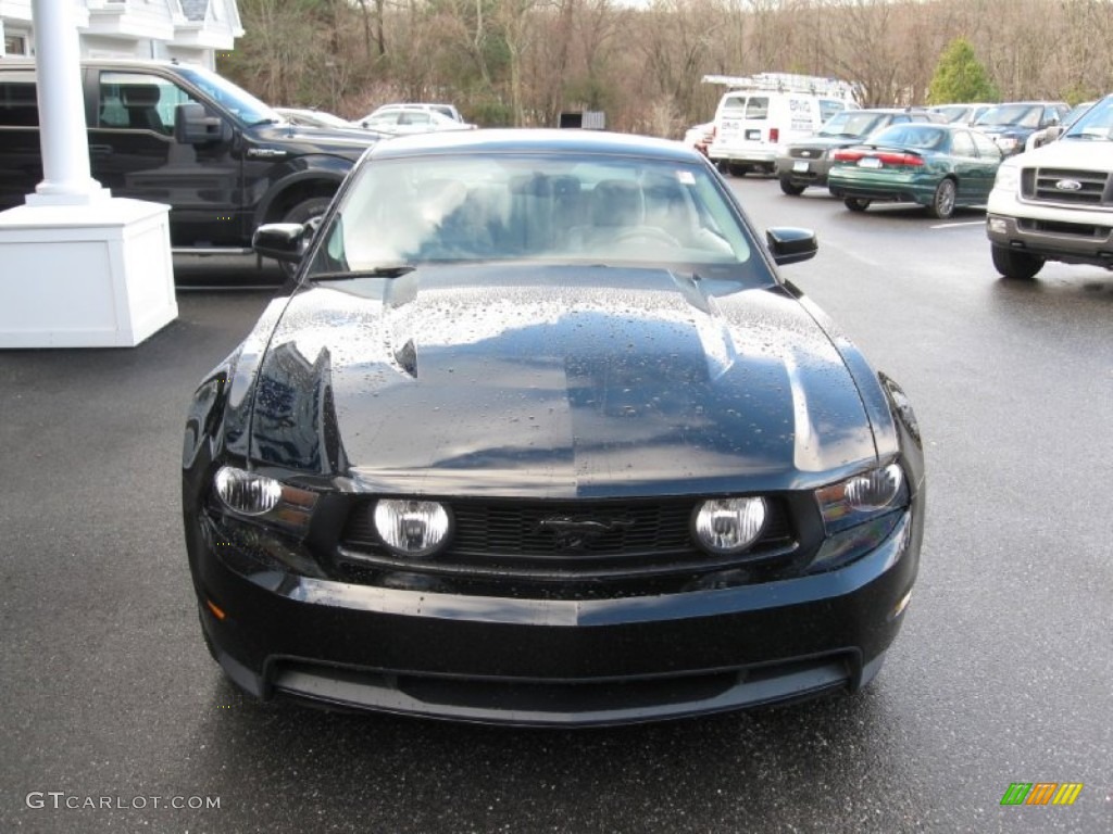 2011 Mustang GT Premium Coupe - Ebony Black / Stone photo #3