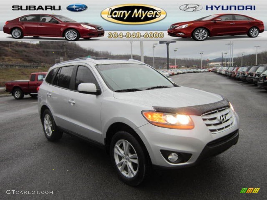 2011 Santa Fe SE AWD - Moonstone Silver / Gray photo #1