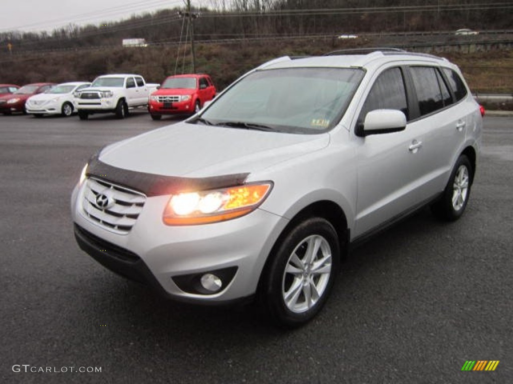 Moonstone Silver 2011 Hyundai Santa Fe SE AWD Exterior Photo #58617899