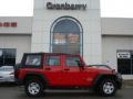 Flame Red - Wrangler Unlimited Sport 4x4 Photo No. 1